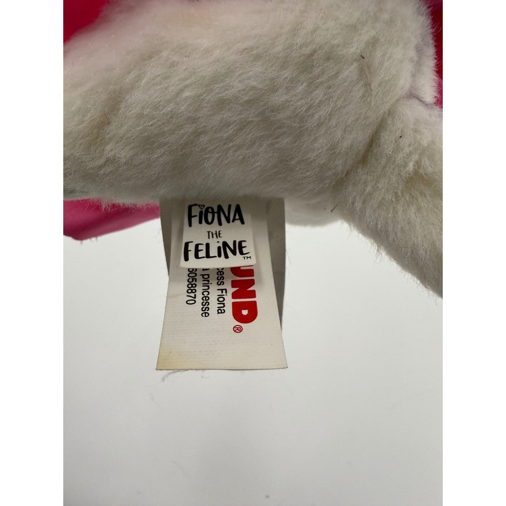 GUND Princess Fiona the Feline White Cat Plush Pink Tutu Tiara Kitten Stuffed - Picture 6 of 7